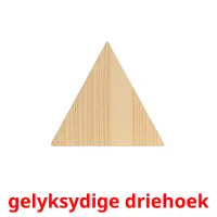 gelyksydige driehoek picture flashcards