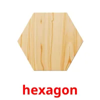 hexagon picture flashcards