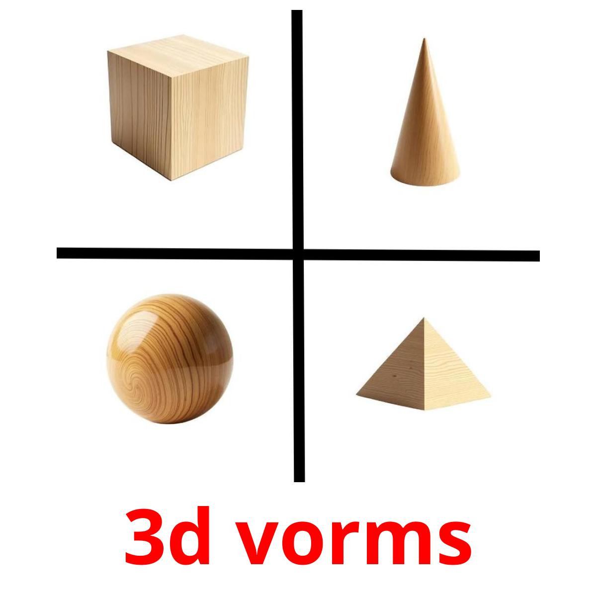 3d vorms flashcards illustrate