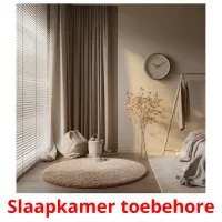 Slaapkamer toebehore Tarjetas didacticas