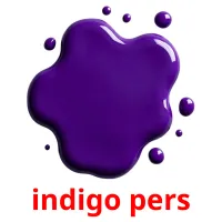 indigo pers picture flashcards