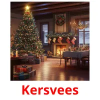 Kersvees picture flashcards