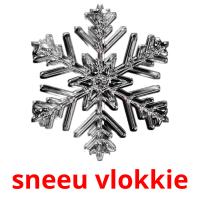 sneeu vlokkie card for translate