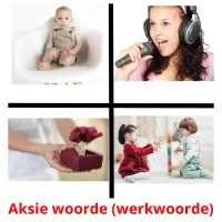 Aksie woorde (werkwoorde) Bildkarteikarten