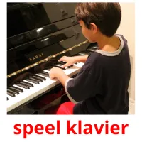 speel klavier Bildkarteikarten