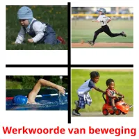 Werkwoorde van beweging cartes flash