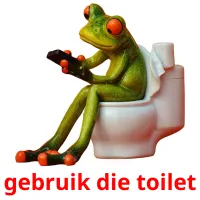 gebruik die toilet Bildkarteikarten