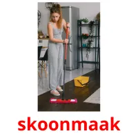 skoonmaak Bildkarteikarten