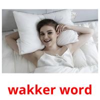 wakker word card for translate