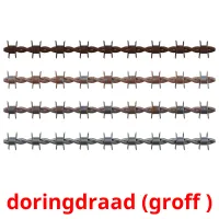 doringdraad (groff ) flashcards illustrate