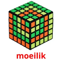 moeilik flashcards illustrate