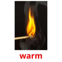 warm flashcards illustrate