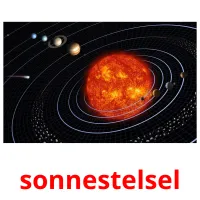 sonnestelsel picture flashcards