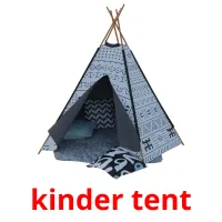 kinder tent Bildkarteikarten