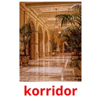 korridor picture flashcards