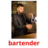 bartender picture flashcards