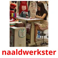 naaldwerkster ansichtkaarten