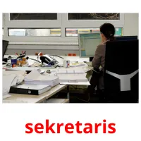 sekretaris ansichtkaarten