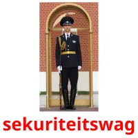 sekuriteitswag ansichtkaarten