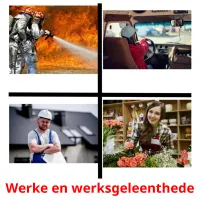 Werke en werksgeleenthede ansichtkaarten