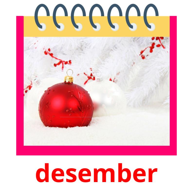 desember picture flashcards