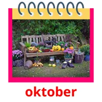 oktober cartões com imagens