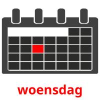 woensdag picture flashcards