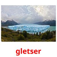 gletser picture flashcards