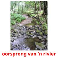 oorsprong van 'n rivier picture flashcards
