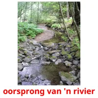 oorsprong van 'n rivier picture flashcards