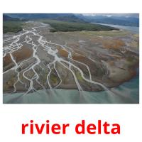 rivier delta Bildkarteikarten