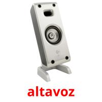 altavoz flashcards illustrate