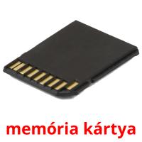 memória kártya Tarjetas didacticas