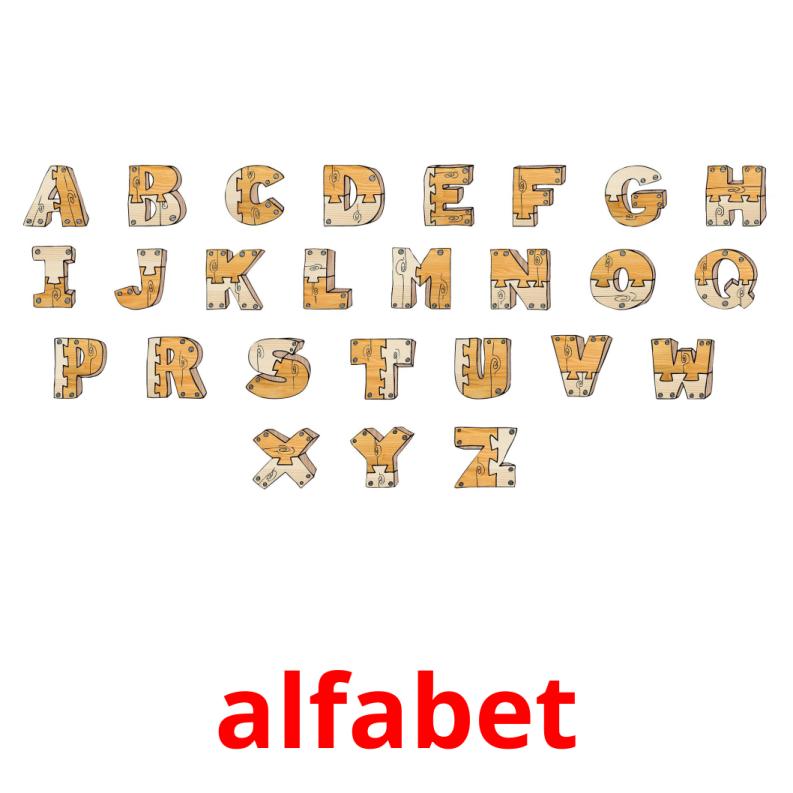 alfabet picture flashcards