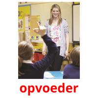 opvoeder picture flashcards