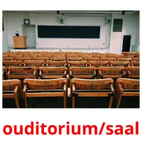 ouditorium/saal flashcards illustrate