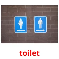 toilet flashcards illustrate