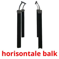 horisontale balk Bildkarteikarten