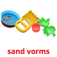 sand vorms Bildkarteikarten