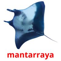 mantarraya cartões com imagens