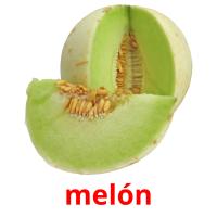 melón Tarjetas didacticas