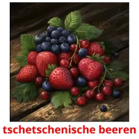 tschetschenische beeren Tarjetas didacticas