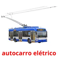 autocarro elétrico Bildkarteikarten