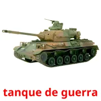 tanque de guerra Bildkarteikarten