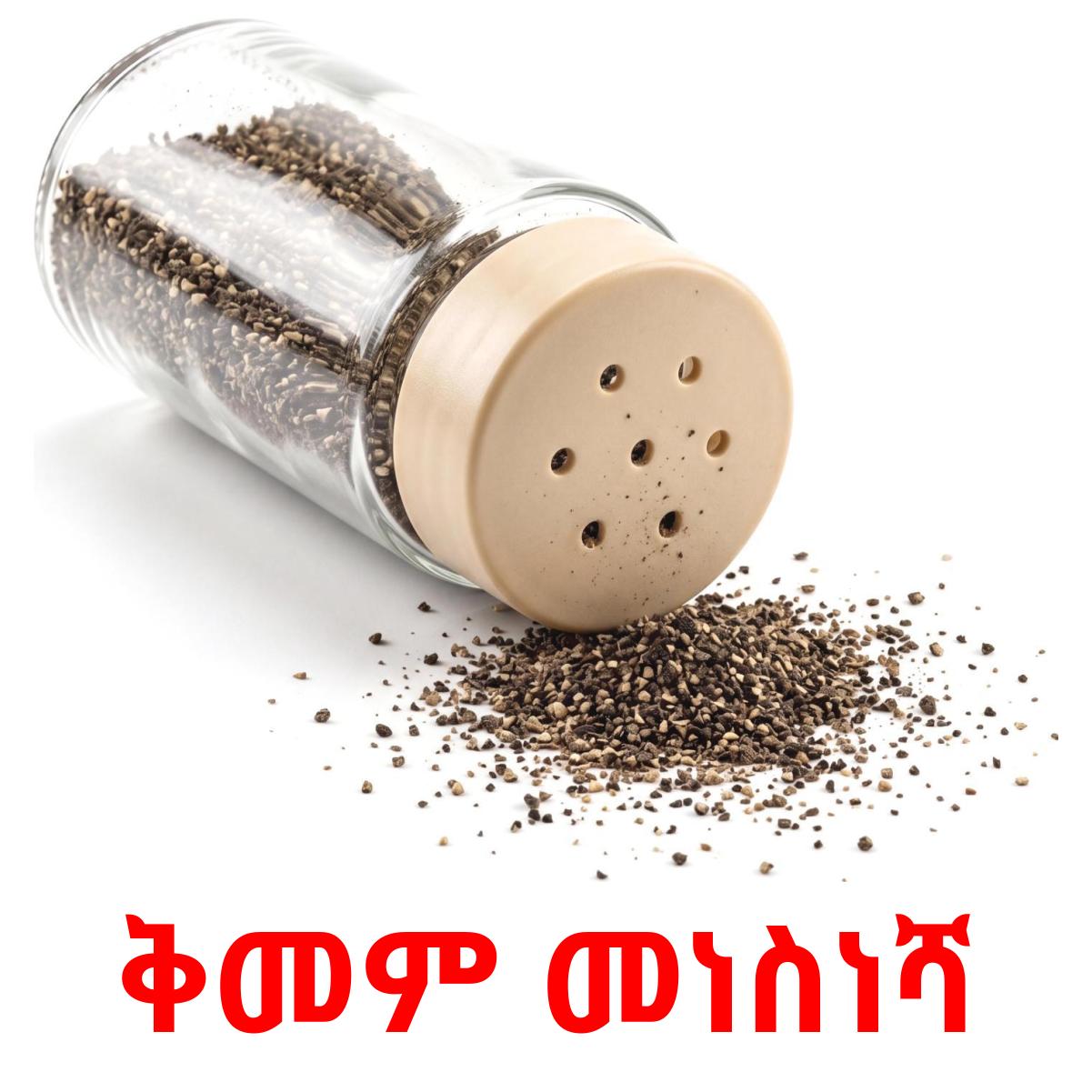 26 Printable Crockery and cutlery Flashcards in Amharic (Free PDF)