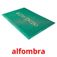 alfombra cartões com imagens