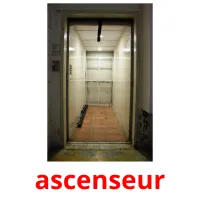 ascenseur cartões com imagens