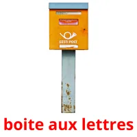 boite aux lettres cartões com imagens