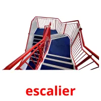 escalier cartões com imagens