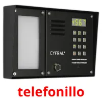 telefonillo cartões com imagens